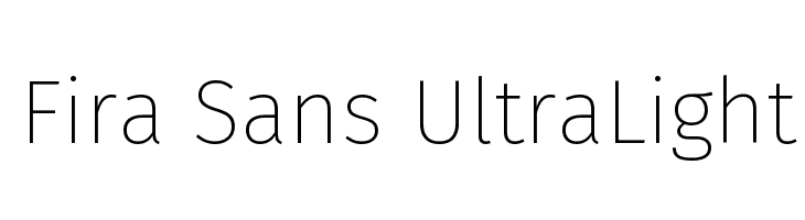 Fira Sans UltraLight  Fuentes Gratis Descargar