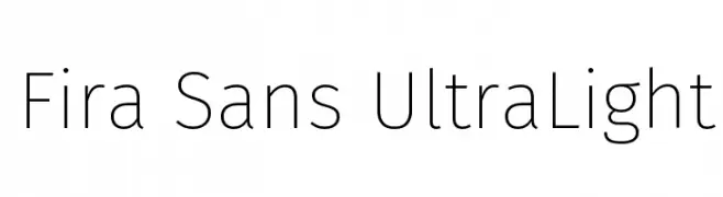 Fira Sans UltraLight  Fuentes Gratis Descargar