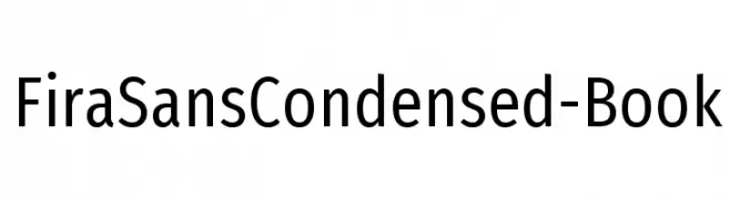 FiraSansCondensed-Book  Fuentes Gratis Descargar