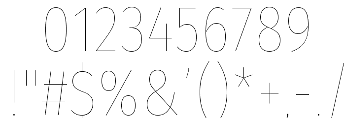 FiraSansCondensed-Eight Font OTHER CHARS