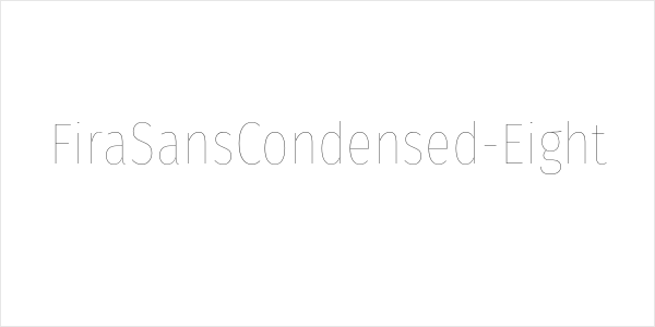 FiraSansCondensed-Eight Logo