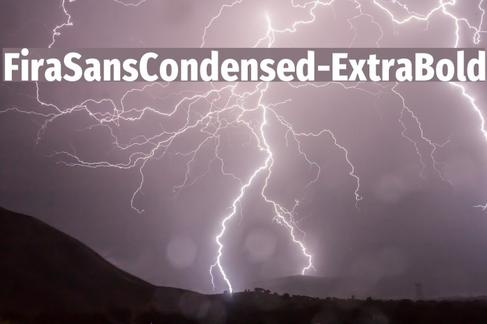 FiraSansCondensed-ExtraBold Font examples