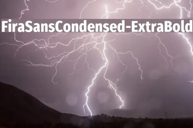 FiraSansCondensed-ExtraBold Example 2