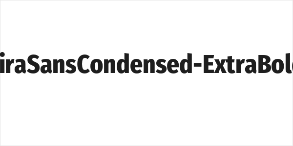 FiraSansCondensed-ExtraBold Logo