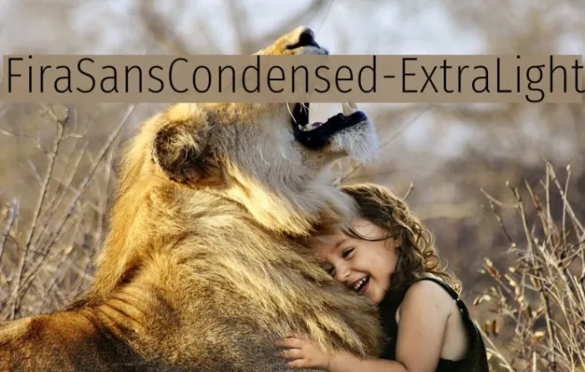 FiraSansCondensed-ExtraLight Example 1
