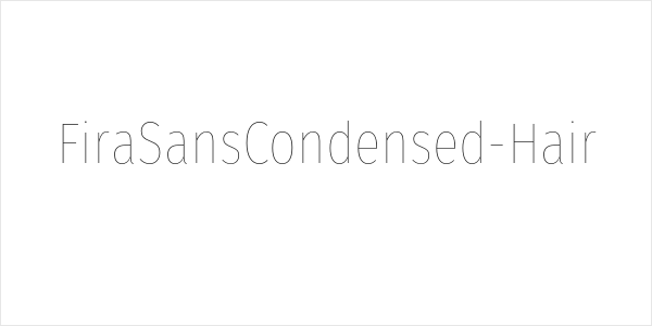 FiraSansCondensed-Hair Logo