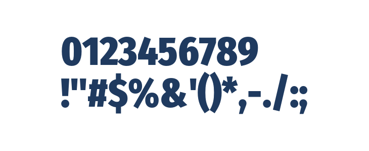 FiraSansCondensed-Heavy Other Characters