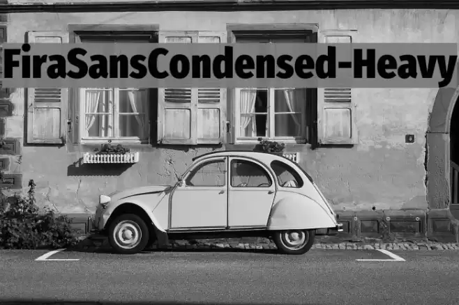 FiraSansCondensed-Heavy Font examples