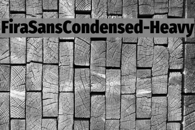 FiraSansCondensed-Heavy Font examples