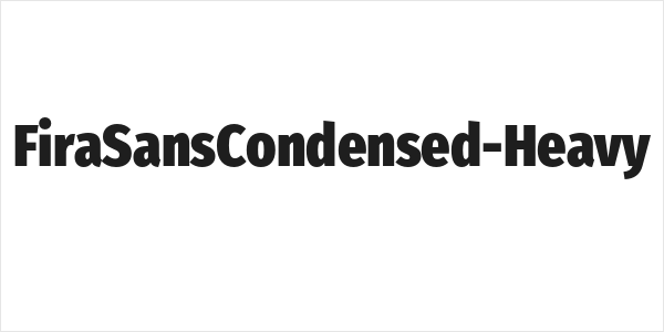 FiraSansCondensed-Heavy Logo