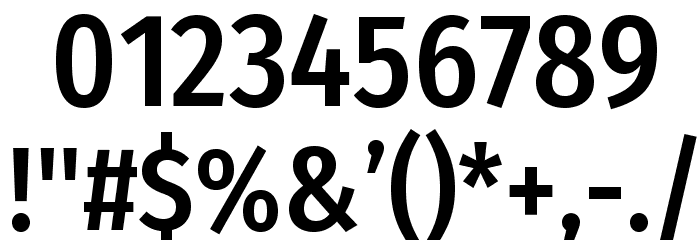 FiraSansCondensed-Medium Font OTHER CHARS