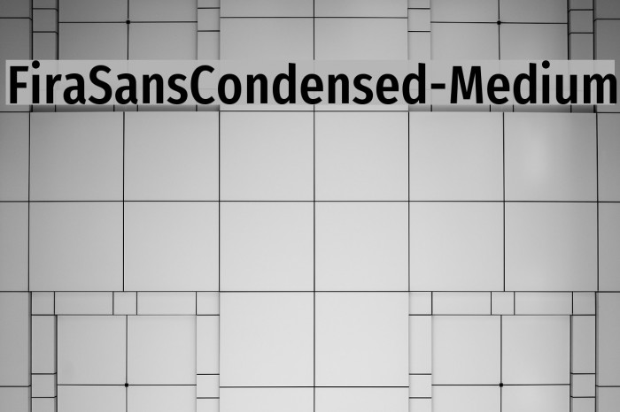 FiraSansCondensed-Medium Font examples
