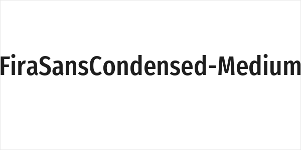 FiraSansCondensed-Medium Logo