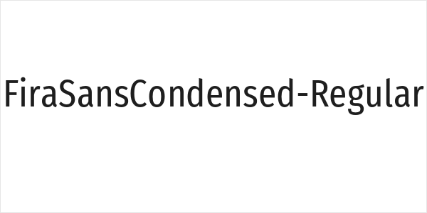 FiraSansCondensed-Regular Logo