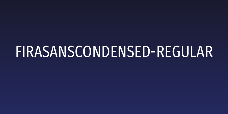 FiraSansCondensed-Regular Social Header