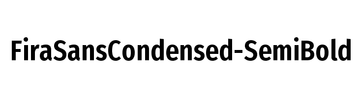 FiraSansCondensed-SemiBold Polices