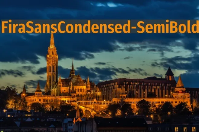 FiraSansCondensed-SemiBold Example 2