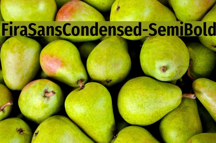 FiraSansCondensed-SemiBold Font examples