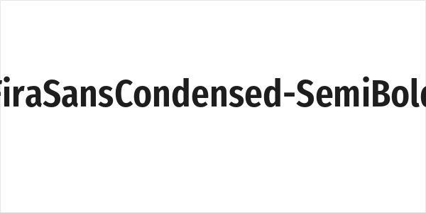 FiraSansCondensed-SemiBold Logo