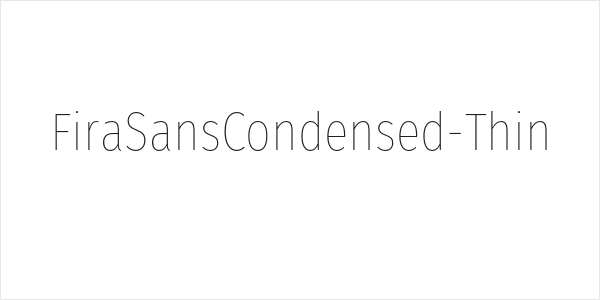 FiraSansCondensed-Thin Logo