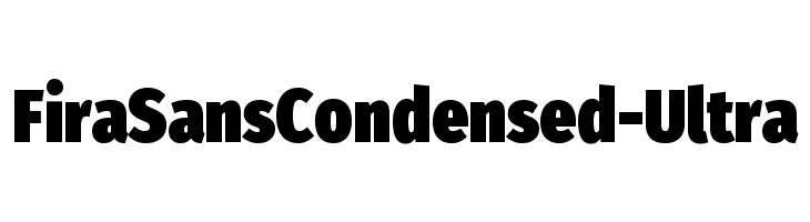 FiraSansCondensed-Ultra  Fuentes Gratis Descargar
