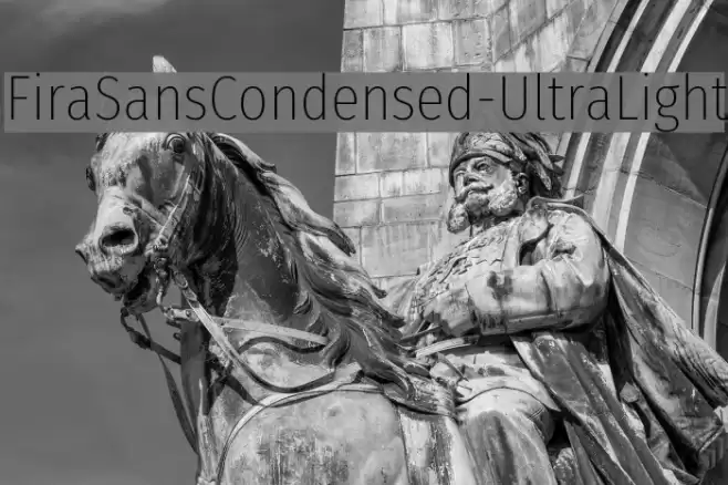 FiraSansCondensed-UltraLight Font examples