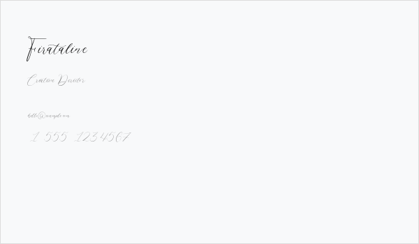 Firataline Business Card