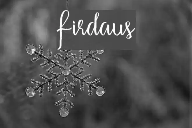 Firdaus Font examples