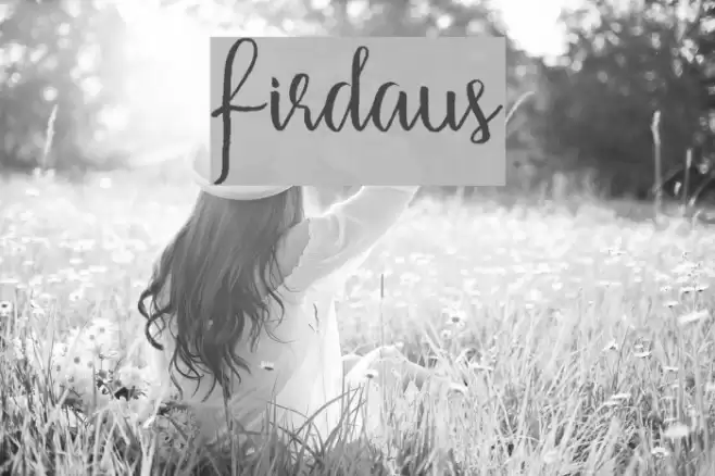 Firdaus Font examples