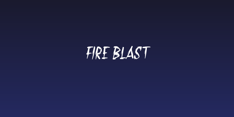 Fire Blast Social Header