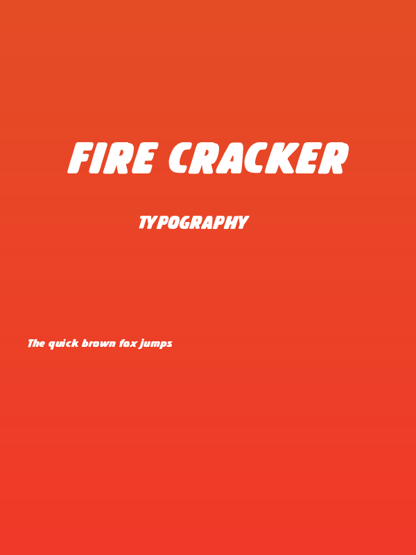 Fire Cracker Poster