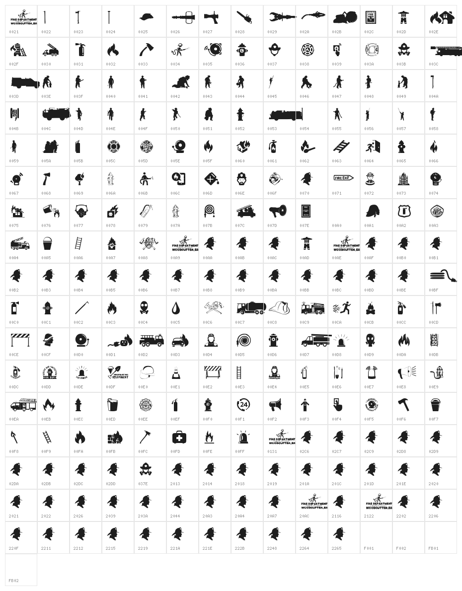 Fire Department Character Map