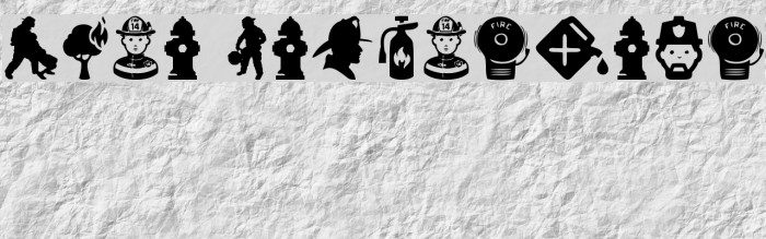 Fire Department Font examples