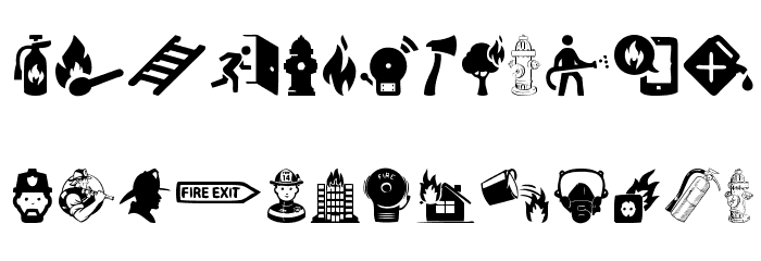 Fire Department Font LOWERCASE