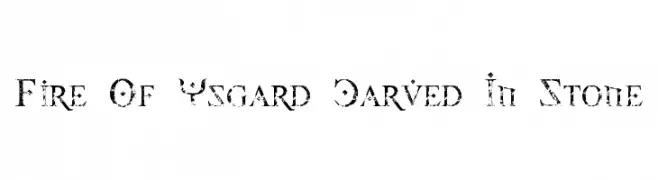 Fire Of Ysgard Carved In Stone  baixar fontes gratis