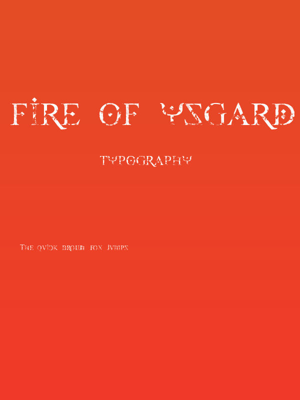 Fire Of Ysgard Carved In Stone Poster