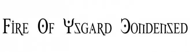 Fire Of Ysgard Condensed  baixar fontes gratis