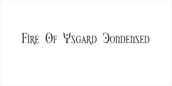 Fire Of Ysgard Condensed Logo