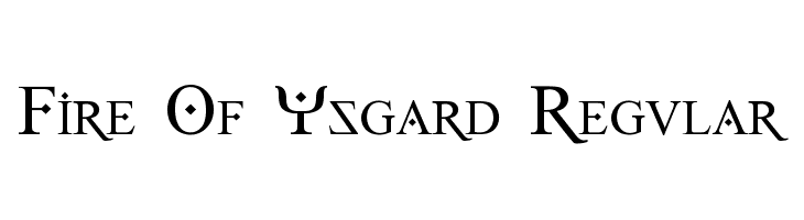 Fire Of Ysgard Regular  Скачать бесплатные шрифты