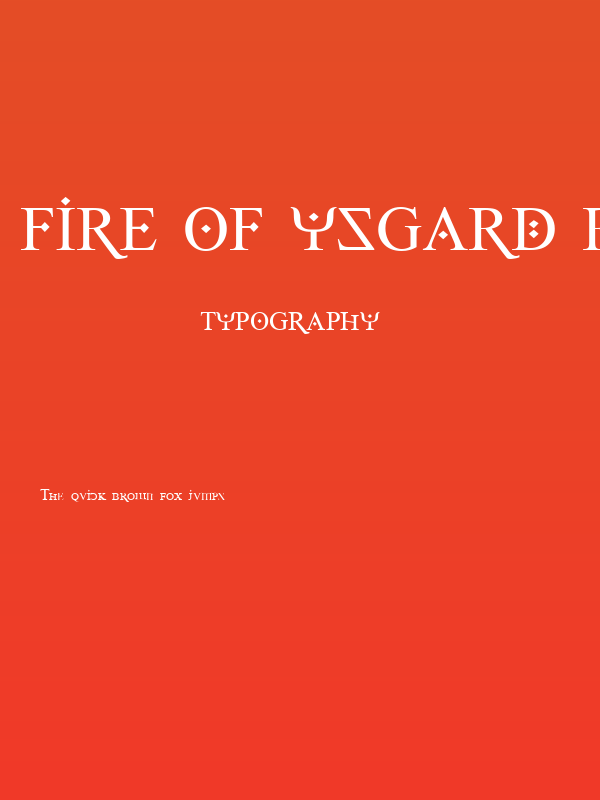 Fire Of Ysgard Regular Poster