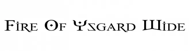 Fire Of Ysgard Wide  Скачать бесплатные шрифты