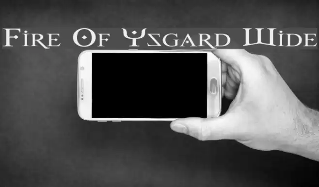 Fire Of Ysgard Wide Font examples