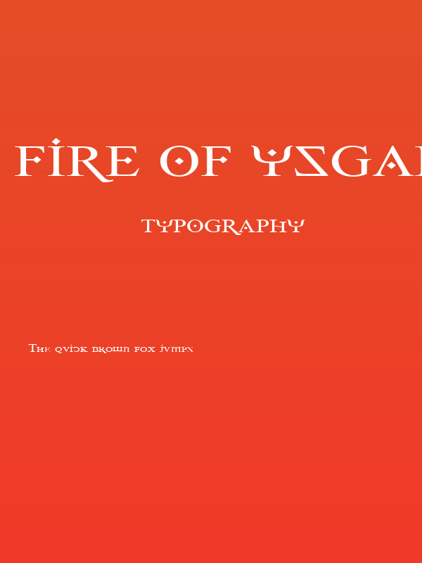 Fire Of Ysgard Wide Poster