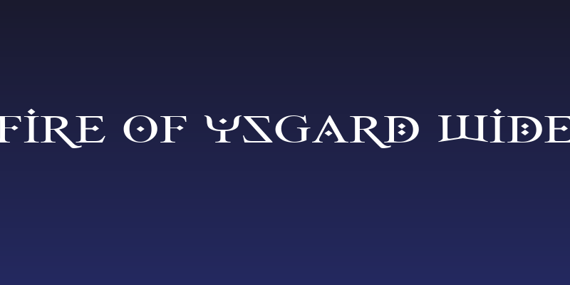 Fire Of Ysgard Wide Social Header