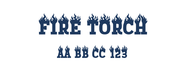 Fire Torch Font Preview