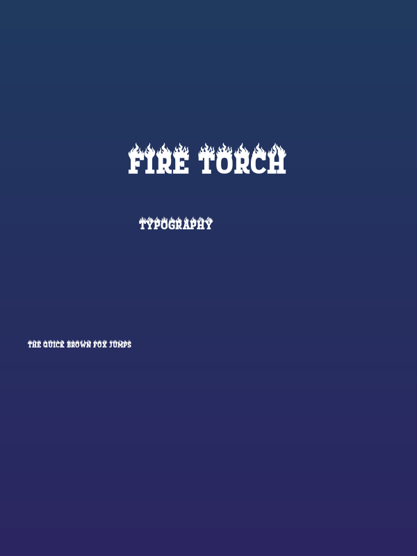 Fire Torch Poster