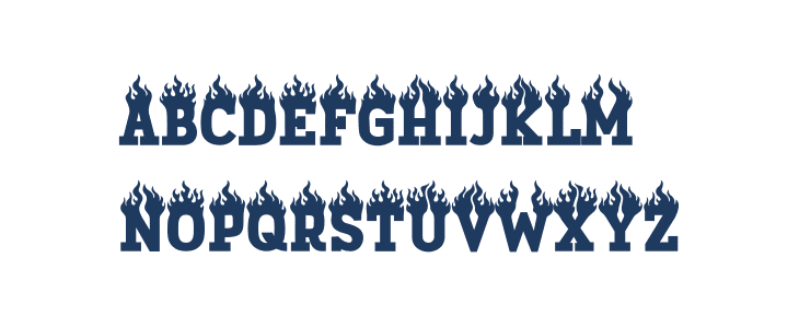 Fire Torch Lowercase