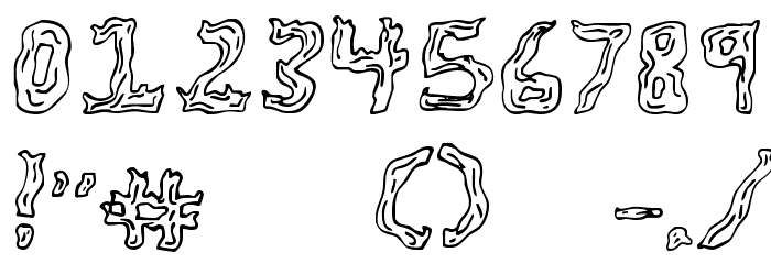 Fire Wood Regular Font OTHER CHARS