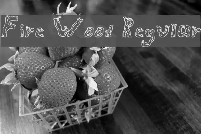 Fire Wood Regular フォント examples