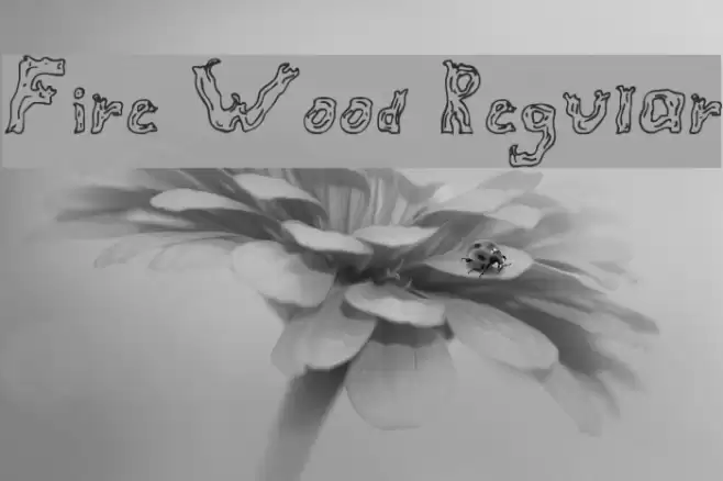 Fire Wood Regular フォント examples